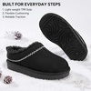 image:imageStelle Girls Slippers Kids Fuzzy House Shoes SlipOn Indoor OutdoorBlack