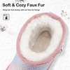 image:imageStelle Girls Winter Boots Warm Fur Lined Snow BootsRainbow Blue