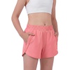 image:imageStelle Girl Athletic Shorts with Zipper Pockets Elastic Waist Running ShortCoral