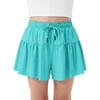 image:imageStelle Girls 2 in 1 Butterfly Shorts Flowy Athletic Shorts with PocketAqua Blue