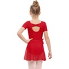 image:imageStelle Girls Ballet Leotards Toddler Dance Combo with Skirt and Tights2red Bow Back