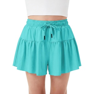 image:imageStelle Girls 2 in 1 Butterfly Shorts Flowy Athletic Shorts with PocketAqua Blue