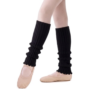 image:imageStelle Girls Ballet Leg Warmers Kids Knit Ruffle Legwarmer Dance WarmupBlack
