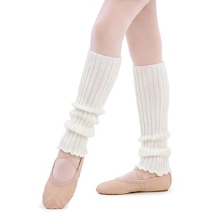 image:imageStelle Girls Ballet Leg Warmers Kids Knit Ruffle Legwarmer Dance WarmupCreme