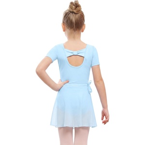 image:imageStelle Girls Ballet Leotards Toddler Dance Combo with Skirt and Tights2blue Bow Back