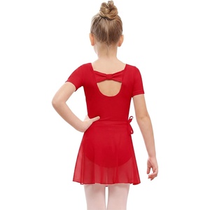 image:imageStelle Girls Ballet Leotards Toddler Dance Combo with Skirt and Tights2red Bow Back