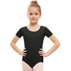 image:imageStelle Ballet Leotards for Girls Short Sleeve Gymnastics Dance Outfit 216YBlack