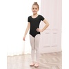 image:imageStelle Ballet Leotards for Girls Short Sleeve Gymnastics Dance Outfit 216YBlack