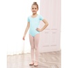 image:imageStelle Ballet Leotards for Girls Short Sleeve Gymnastics Dance Outfit 216YBlue