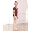 image:imageStelle Ballet Leotards for Girls Short Sleeve Gymnastics Dance Outfit 216YCherry