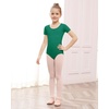 image:imageStelle Ballet Leotards for Girls Short Sleeve Gymnastics Dance Outfit 216YGreen