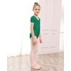 image:imageStelle Ballet Leotards for Girls Short Sleeve Gymnastics Dance Outfit 216YGreen
