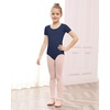 image:imageStelle Ballet Leotards for Girls Short Sleeve Gymnastics Dance Outfit 216YNavy