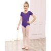 image:imageStelle Ballet Leotards for Girls Short Sleeve Gymnastics Dance Outfit 216YPurple
