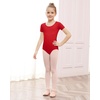image:imageStelle Ballet Leotards for Girls Short Sleeve Gymnastics Dance Outfit 216YRed