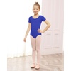 image:imageStelle Ballet Leotards for Girls Short Sleeve Gymnastics Dance Outfit 216YRoyal Blue