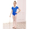 image:imageStelle Ballet Leotards for Girls Short Sleeve Gymnastics Dance Outfit 216YSapphire
