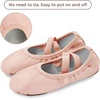 image:imageStelle Ballet Shoes for Girls Genuine Leather Dance SlippersBallet Pink Notie