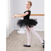 image:imageStelle Ballet Shoes for Girls Genuine Leather Dance SlippersBlack Notie