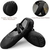 image:imageStelle Ballet Shoes for Girls Genuine Leather Dance SlippersBlack Notie