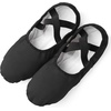 image:imageStelle Ballet Shoes for Women Highly Stretch Canvas Split Sole Dance YogaBlack