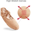 image:imageStelle Ballet Shoes for Women Highly Stretch Canvas Split Sole Dance YogaSand
