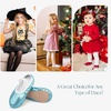 image:imageStelle Ballet Slippers for Girls Glitter Metallic Vegan Leather Full SoleBlue