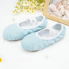 image:imageStelle Ballet Slippers for Girls Glitter Metallic Vegan Leather Full SoleBlue Glitter