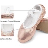image:imageStelle Ballet Slippers for Girls Glitter Metallic Vegan Leather Full SoleGold