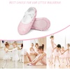 image:imageStelle Ballet Slippers for Girls Glitter Metallic Vegan Leather Full SolePink Glitter
