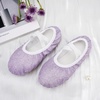 image:imageStelle Ballet Slippers for Girls Glitter Metallic Vegan Leather Full SolePurple Glitter