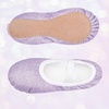 image:imageStelle Ballet Slippers for Girls Glitter Metallic Vegan Leather Full SolePurple Glitter
