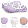 image:imageStelle Ballet Slippers for Girls Glitter Metallic Vegan Leather Full SolePurple Glitter