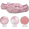 image:imageStelle Ballet Slippers for Girls Glitter Metallic Vegan Leather Full SoleRose Glitter