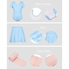 image:imageStelle Girls Ballet Leotards Dance Outfits with Skirt and Footed Tights01blue