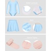 image:imageStelle Girls Ballet Leotards Dance Outfits with Skirt and Footed Tights04bluelong Sleeve