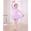 image:imageStelle Girls Ballet Leotards Dance Outfits with Skirt and Footed Tights04lavenderlong Sleeve