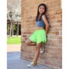 image:imageStelle Girls Butterfly Shorts with Pockets Athletic Running Sports SkirtAneon Yellow