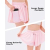 image:imageStelle Girls Butterfly Shorts with Pockets Athletic Running Sports SkirtApink
