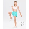 image:imageStelle Girls Butterfly Shorts with Pockets Athletic Running Sports SkirtAqua Blue