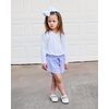 image:imageStelle Girls Butterfly Shorts with Pockets Athletic Running Sports SkirtBlackwhitelavender