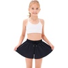 image:imageStelle Girls Butterfly Shorts with Pockets Athletic Running Sports SkirtBlackwhitelavender
