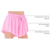 image:imageStelle Girls Butterfly Shorts with Pockets Athletic Running Sports SkirtCotton Candy