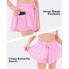 image:imageStelle Girls Butterfly Shorts with Pockets Athletic Running Sports SkirtCotton Candy