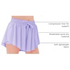 image:imageStelle Girls Butterfly Shorts with Pockets Athletic Running Sports SkirtLavender