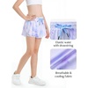 image:imageStelle Girls Butterfly Shorts with Pockets Athletic Running Sports SkirtLilac Sky
