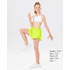 image:imageStelle Girls Butterfly Shorts with Pockets Athletic Running Sports SkirtLime
