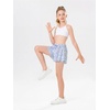image:imageStelle Girls Butterfly Shorts with Pockets Athletic Running Sports SkirtMagic Flutter