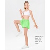 image:imageStelle Girls Butterfly Shorts with Pockets Athletic Running Sports SkirtNeon Green