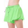 image:imageStelle Girls Butterfly Shorts with Pockets Athletic Running Sports SkirtNeon Green